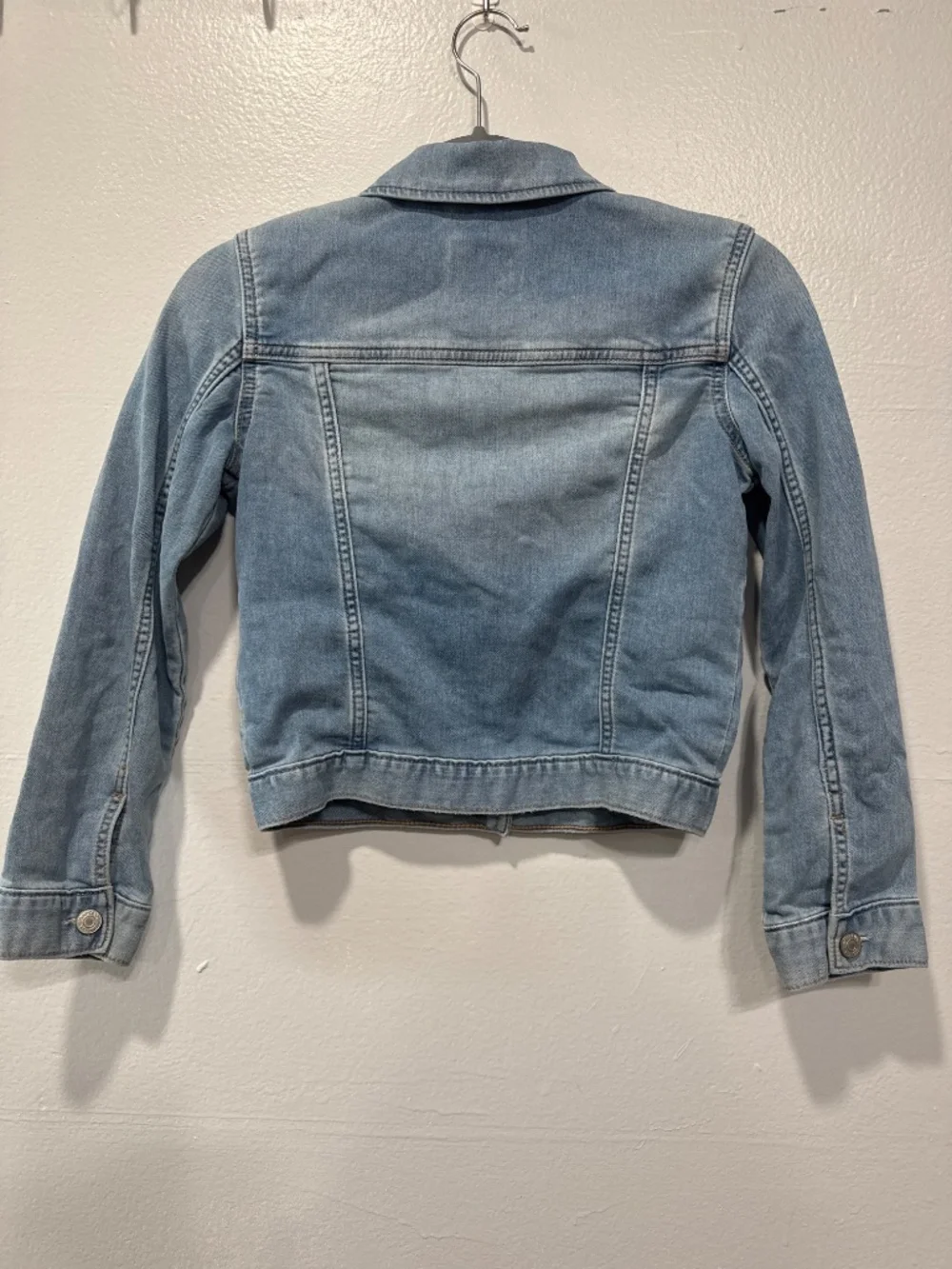 Gap Denim Girls Trucker Jean Jacket Blue Size L (10-12) Long Sleeve